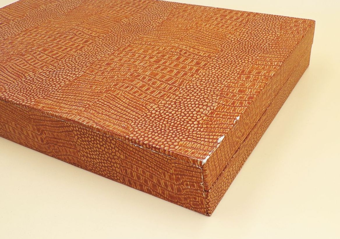 Alter Besteckkasten Koffer leer Ersatzkoffer XL Box Aufbewahrung DDR