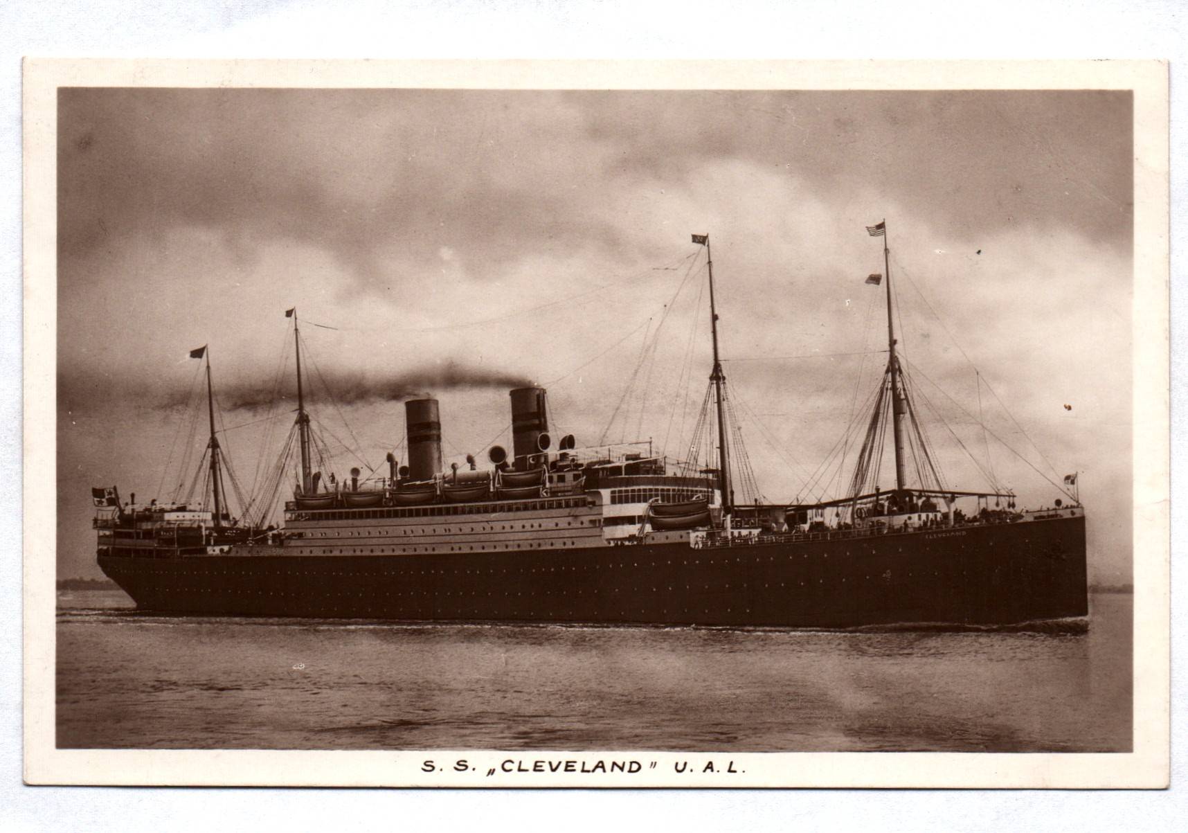 Ak Dampfer S S Cleveland 1926