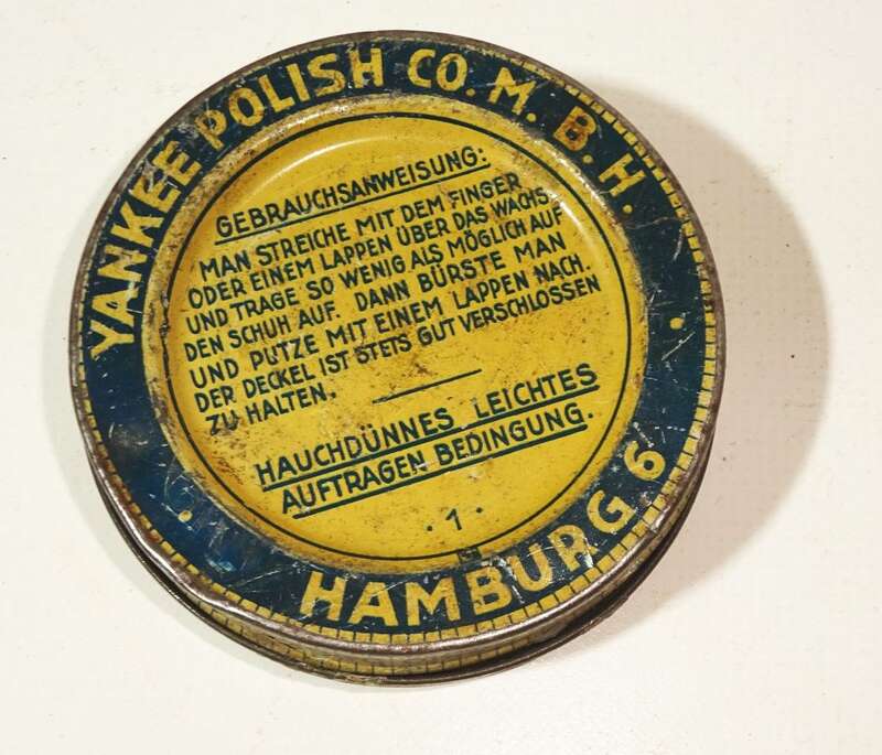 Alte Blechdose Yankee Polish Co Uncle Sam Lederpolitur 1930er 