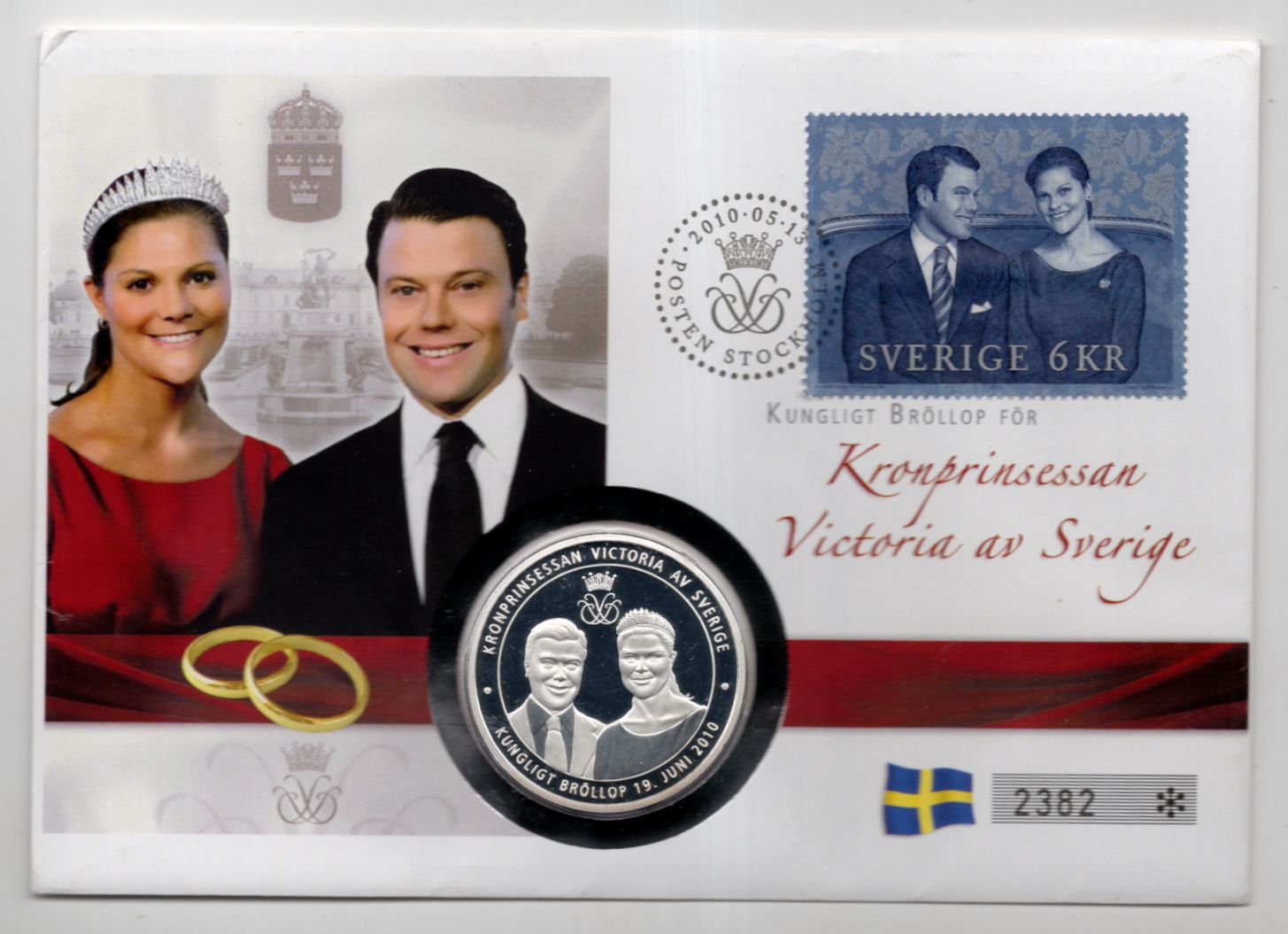 Numisbrief Kronprinzessin Victoria von Schweden 