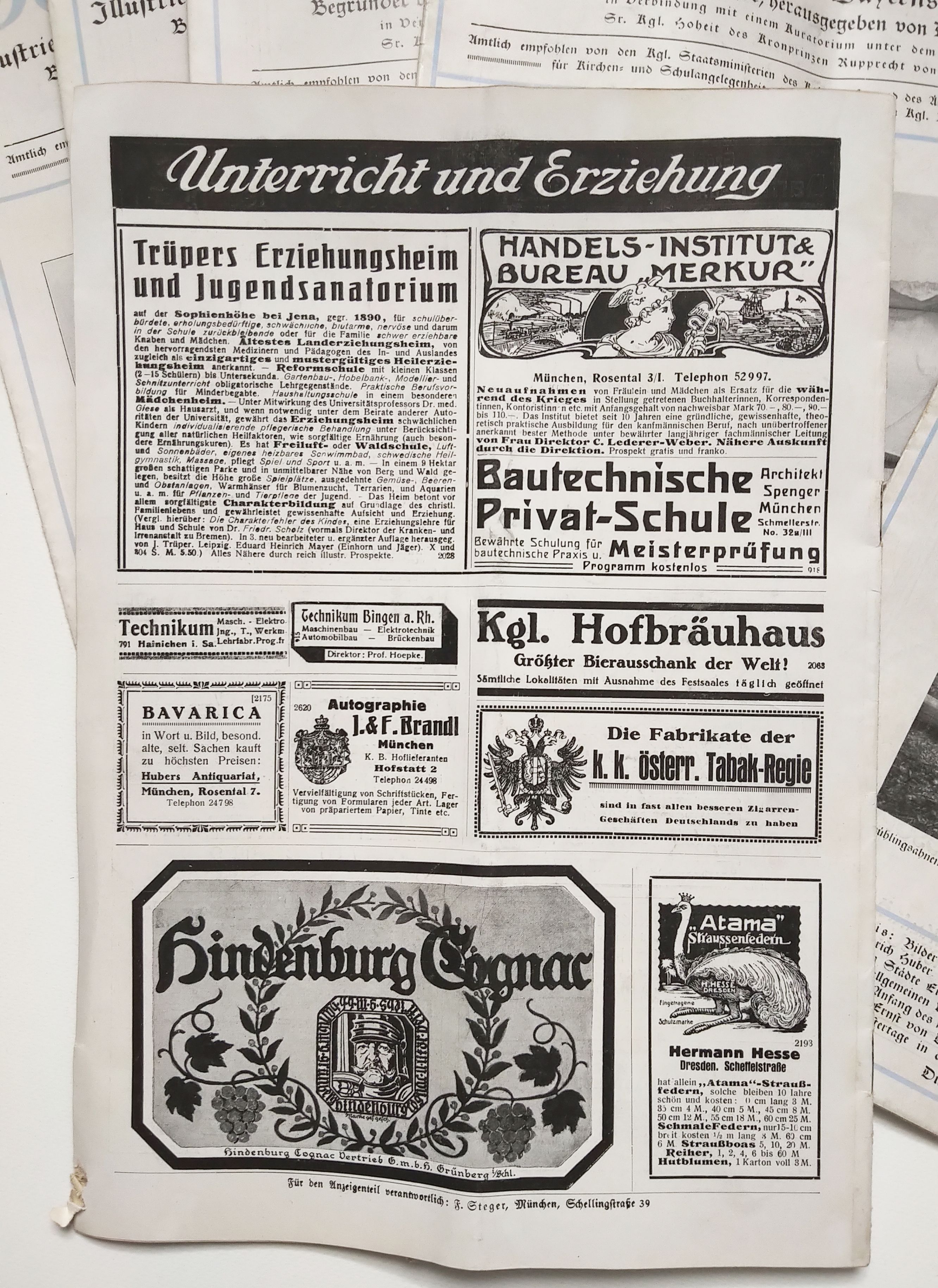 Originale Zeitschriften Das Bayerland 1916 Jahrgang 27 Illustrierte Wochenschrift Originale Zeitschriften Das Bayerland 1916 Jahrgang 27 Illustrierte Wochenschrift