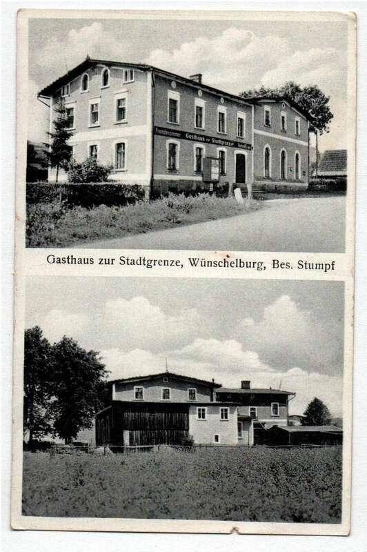 Ak Gasthaus zur Stadtgrenze Wünschelburg Schlesien um 1935