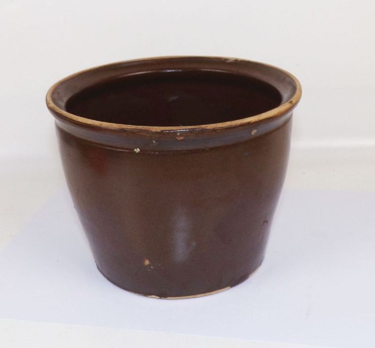 Irdenes Gefäß Henkel Braun bäuerlich Landhaus Deko urig