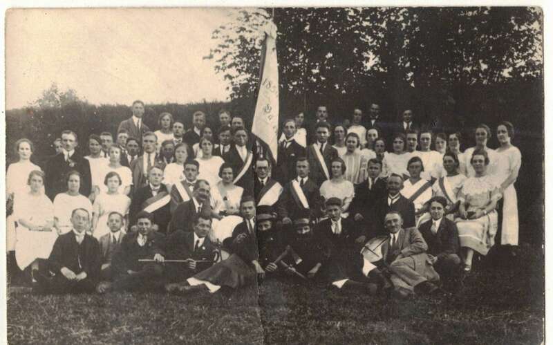 Foto Ak Gesangsverein Bärenstein 1924 Sachsen