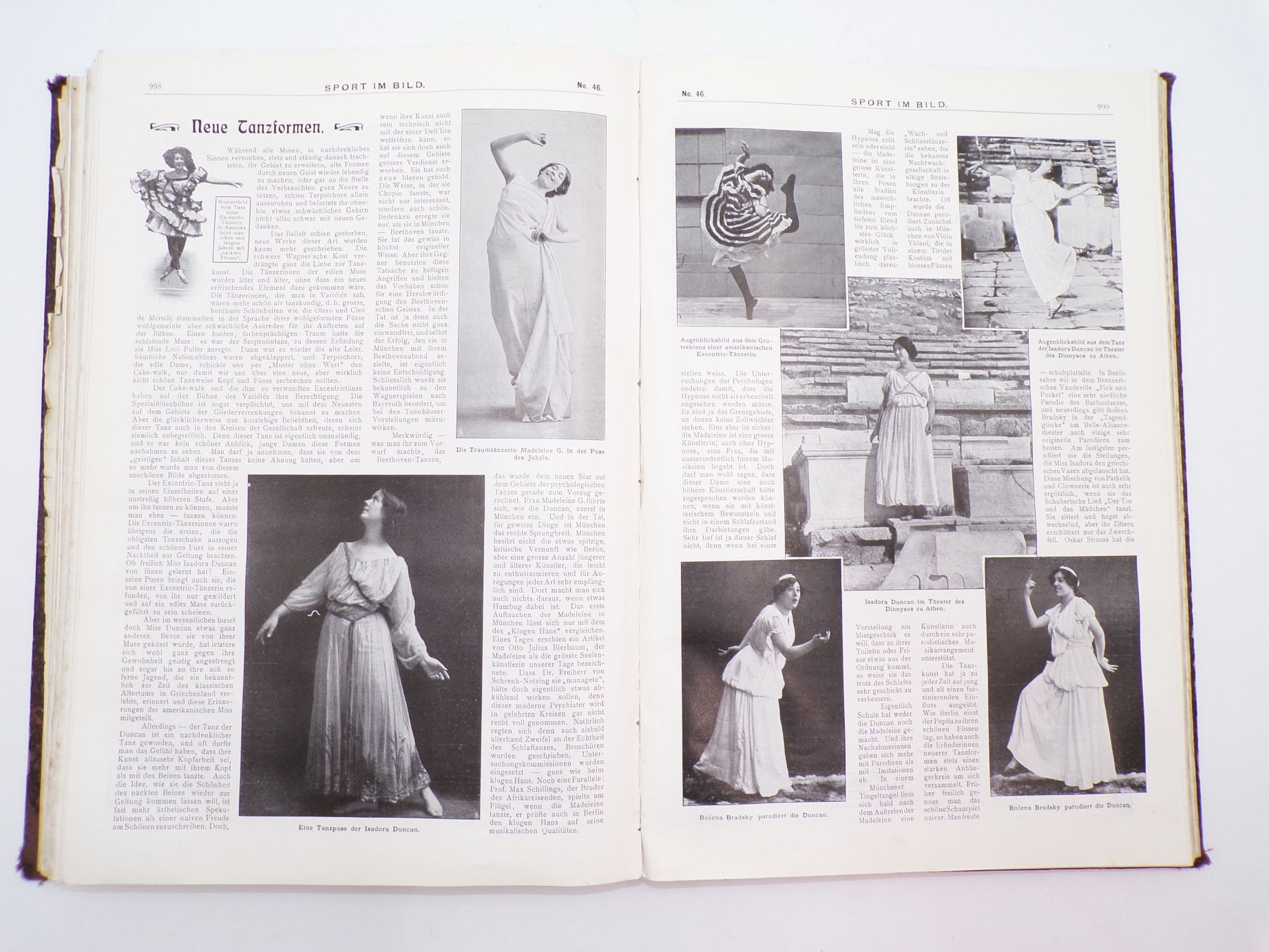 Sport im Bild Illustrierte Wochenschrift für Sport Gesellschaft Theater 1904 