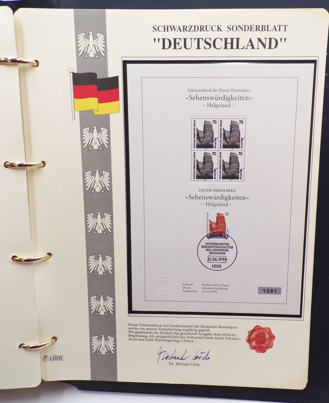 2 x Göde Alben Schwarzdruck Sonderblätter 118 Blätter