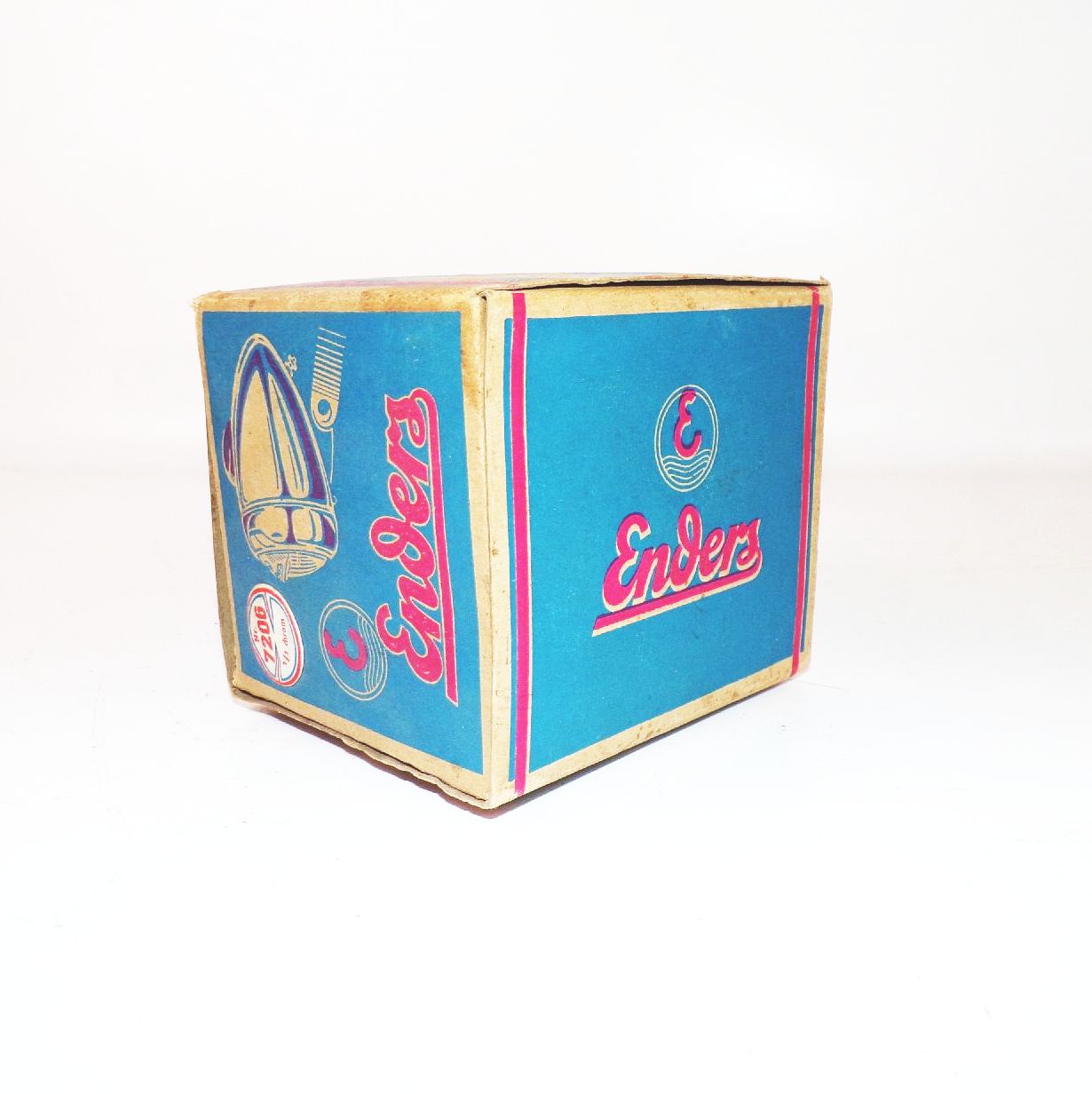 Alter Originalkarton Enders Fahrradlampe Scheinwerfer bicycle Reklame 