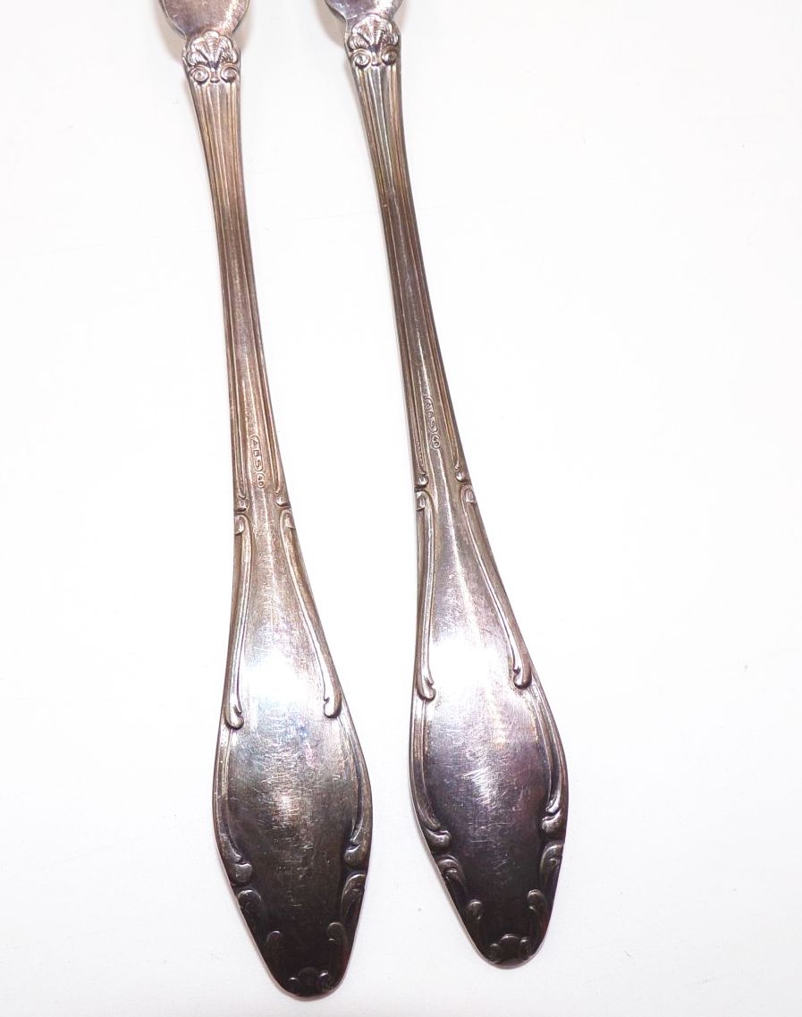 2 Fleischgabeln Vorlegebesteck ABS 40 Antik Vintage 2 Fleischgabeln Vorlegebesteck ABS 40 Antik Vintage