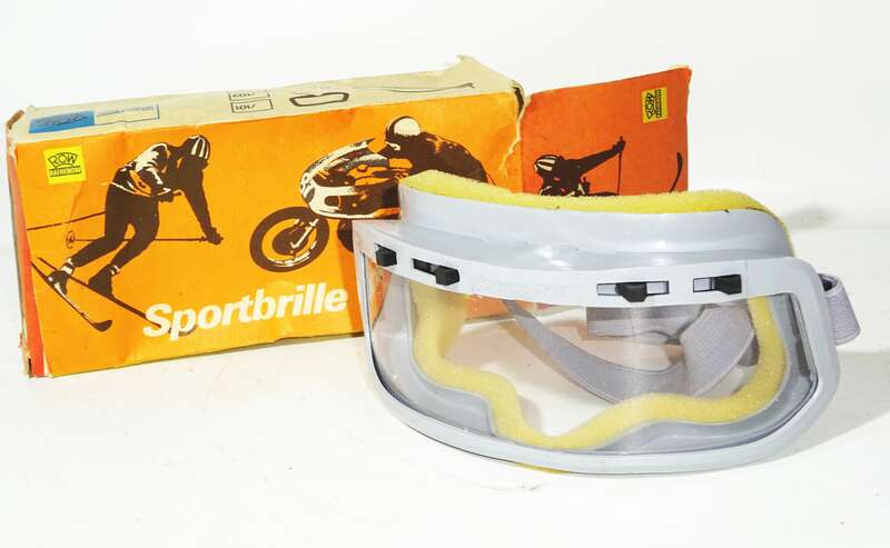 DDR ROW Sportbrille Motorradschutzbrille Start mit Belüftung OVP 