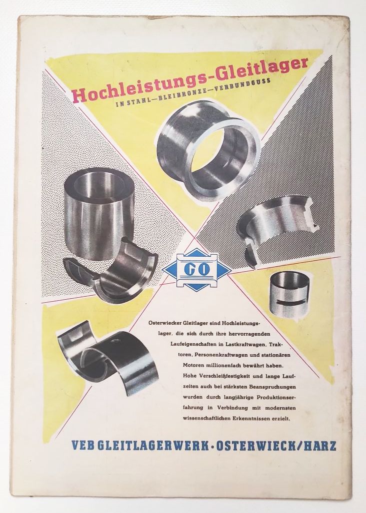 Kraftfahrzeugtechnik DDR 1958 KFT Zeitschrift Nr 4 Diesel-Ameise Kraftfahrzeugtechnik DDR 1958 KFT Zeitschrift Nr 4 Diesel-Ameise