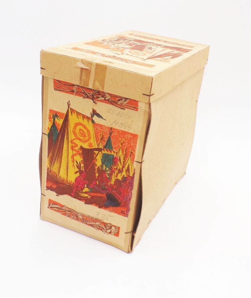 Altes Indianer Wigwam Indianerzelt mit Originalkarton DDR Spielzeug Altes Indianer Wigwam Indianerzelt mit Originalkarton DDR Spielzeug