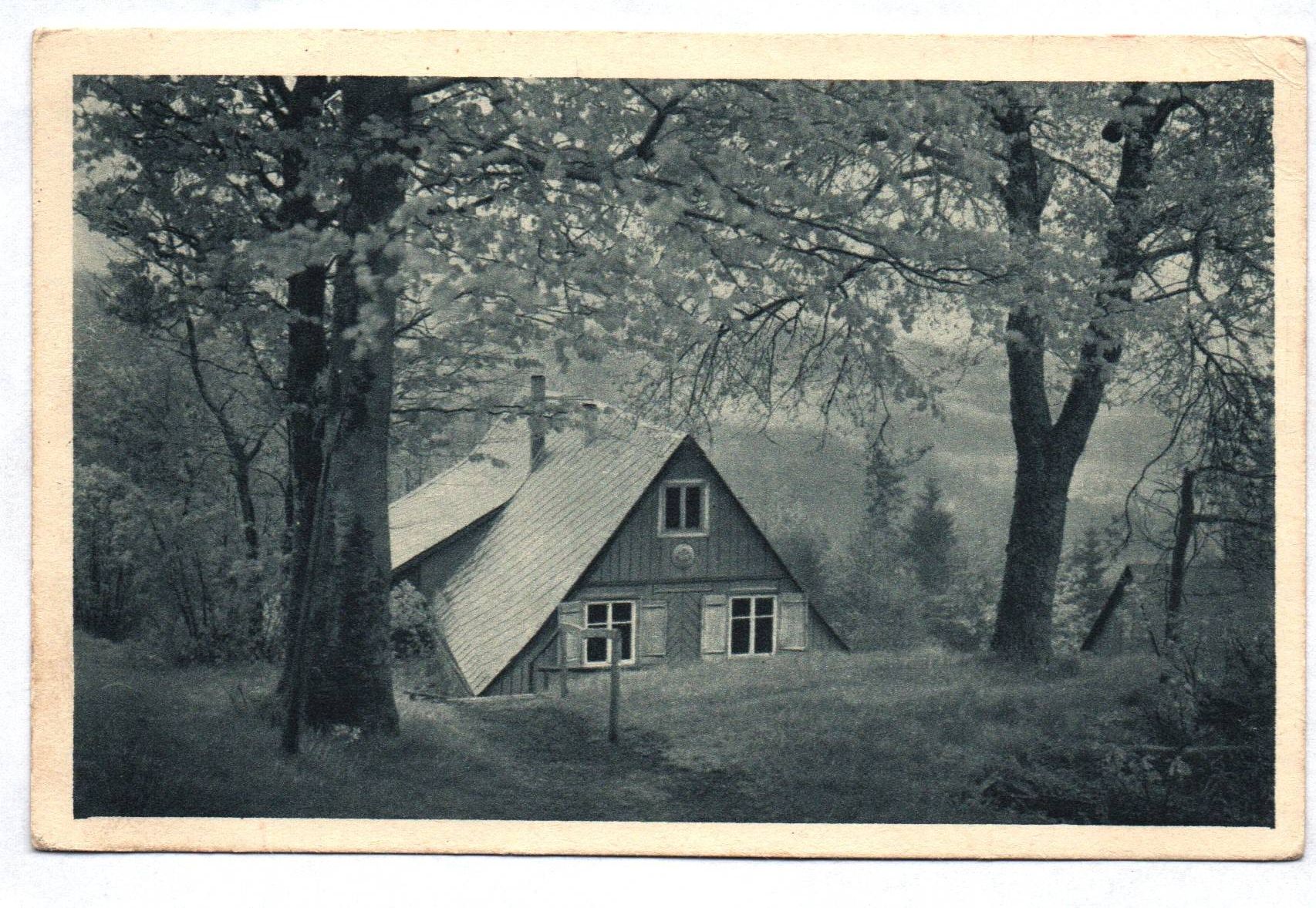 AK Naturfreundehaus der Ortsgruppe Warnsdorf Böhmen Varnsdorf 1927