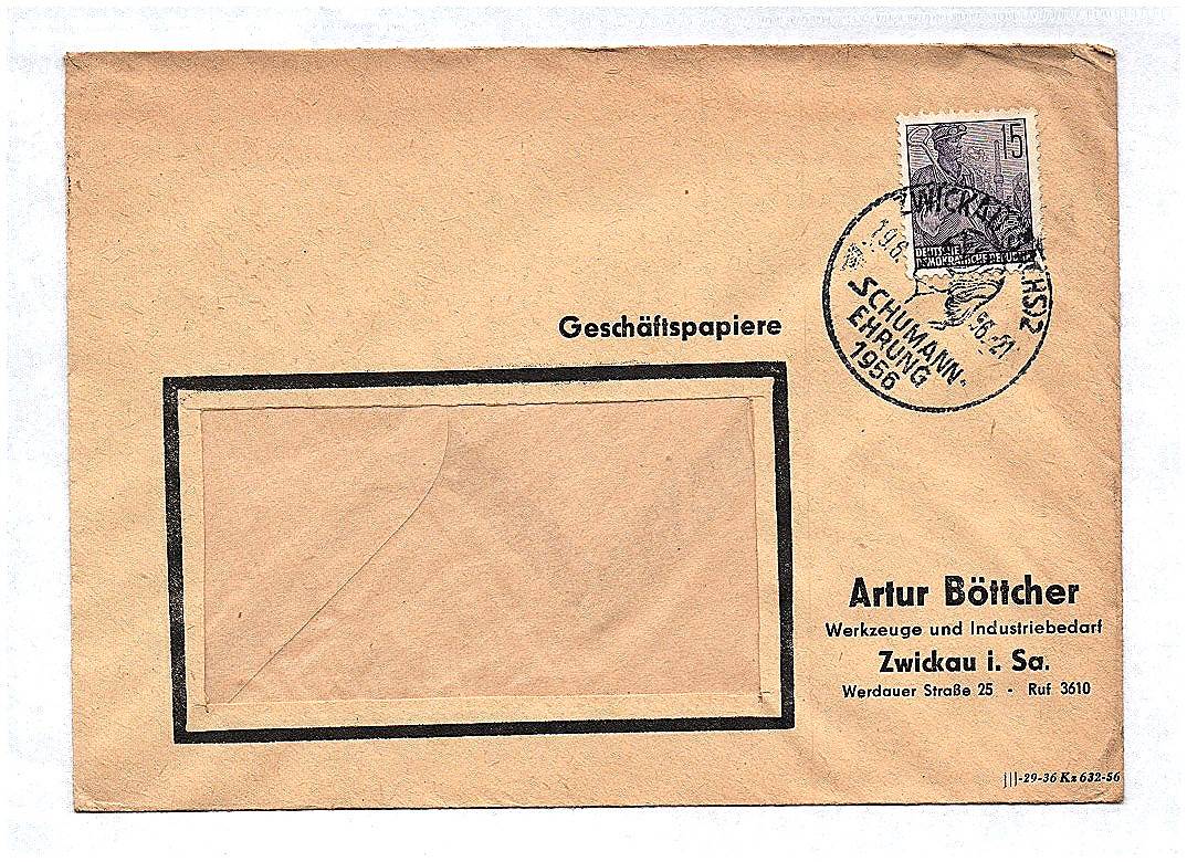 DDR Geschäftspapiere 1956 Artur Böttcher Werkzeuge und Industriebedarf