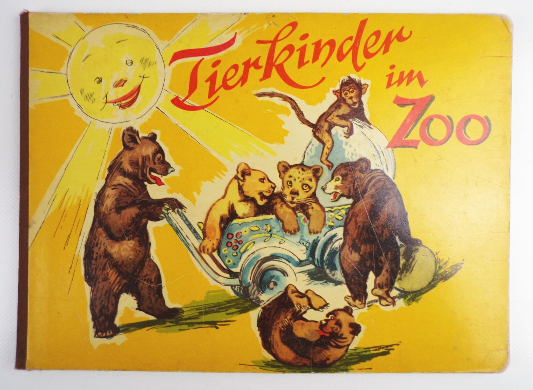 Tierkinder im Zoo 1957 DDR Kinderbuch