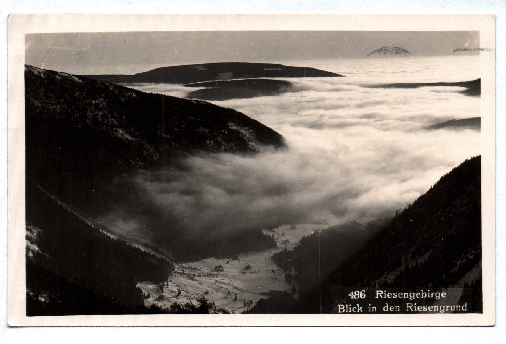 Foto Ak Riesengebirge 1932 Blick in den Riesengrund