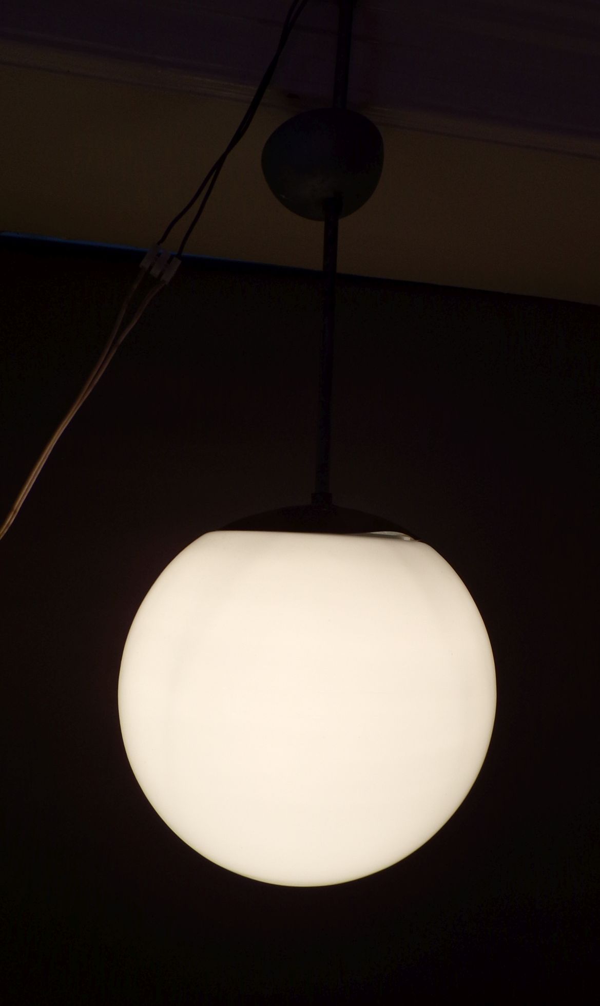 Alte Bauhaus Kugellampe Pendellampe Art Deco Vintage Leuchte Alte Bauhaus Kugellampe Pendellampe Art Deco Vintage Leuchte