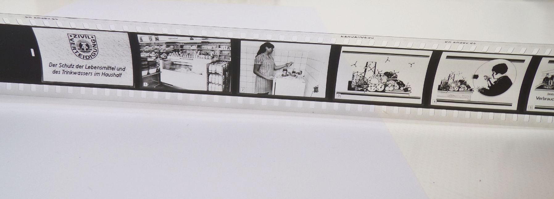DDR Rollfilm Zivilverteidigung Atomschlag Krieg Lehrmittel GDR 