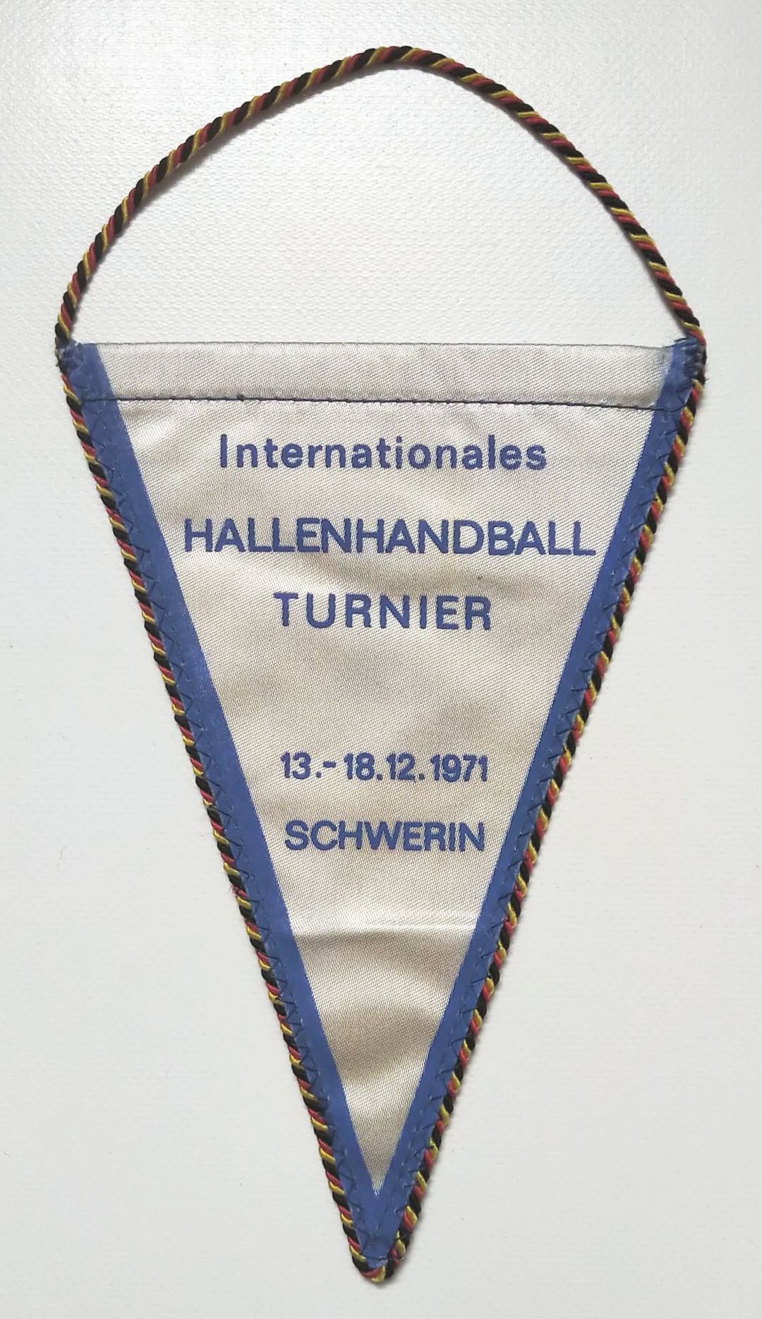 Wimpel Internationales Hallenhandball Turnier 1971 Schwerin