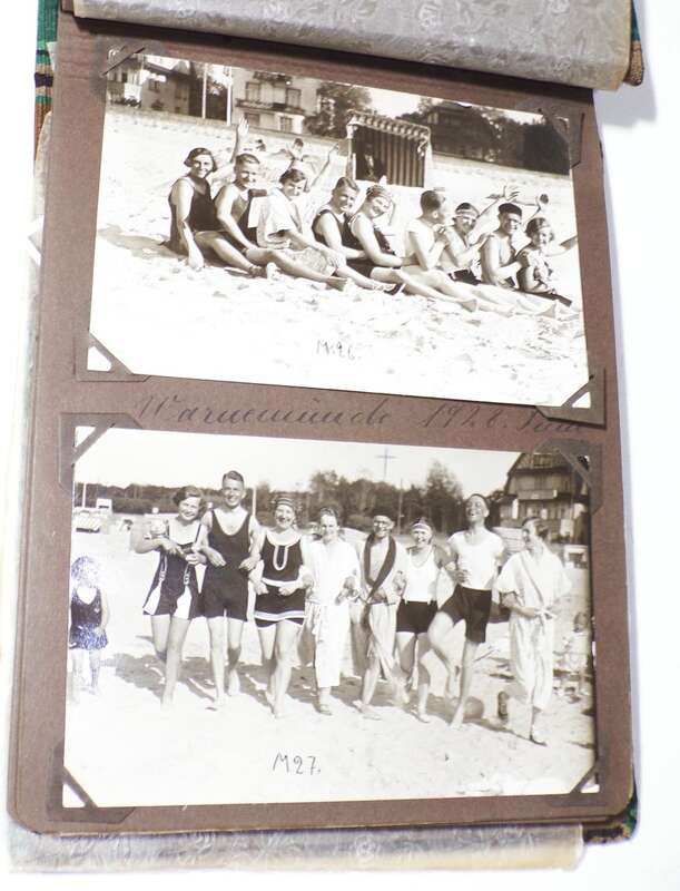 Altes Fotoalbum Jagd Wulfshafen Rookhorst Warnemünde Strandfotos ab 1921