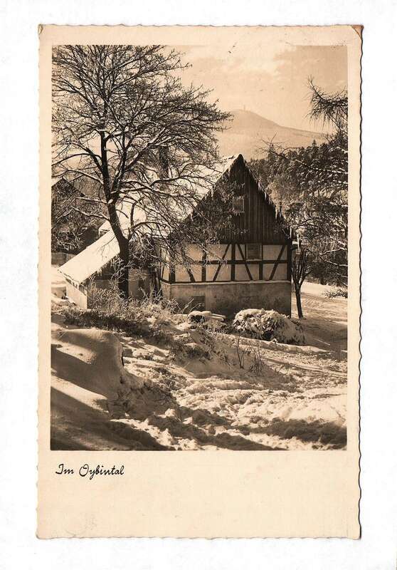 Ak Oybintal Deutsche Heimat Bildfolge 7-12 Winter Zittauer Gebirge 