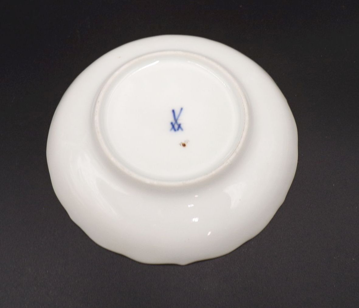 Altes Meissen Porzellan Gedeck 3teilig gelbes Krokus Altes Meissen Porzellan Gedeck 3teilig gelbes Krokus