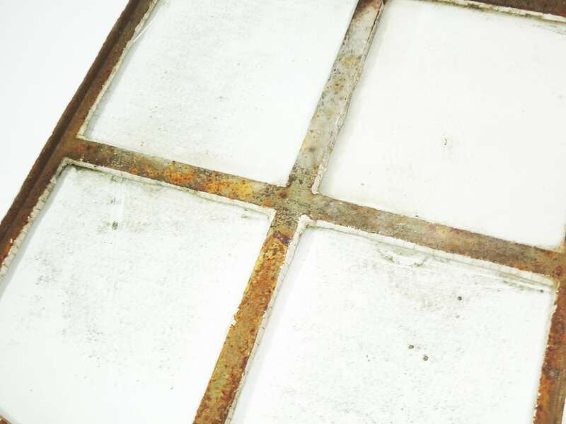 Altes Fenster Gusseisen Sprossenfenster Vintage Deko 