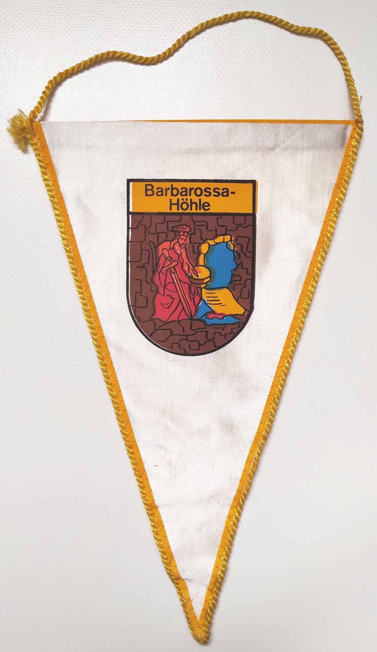 Wimpel Andenken Barbarossa Höhle Souvenir