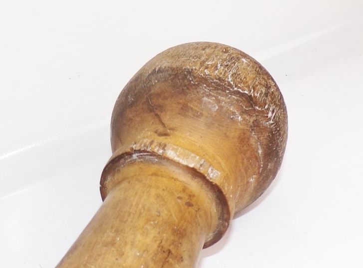 Alter Holzkegel Pin Kegeln Vintage Deko 