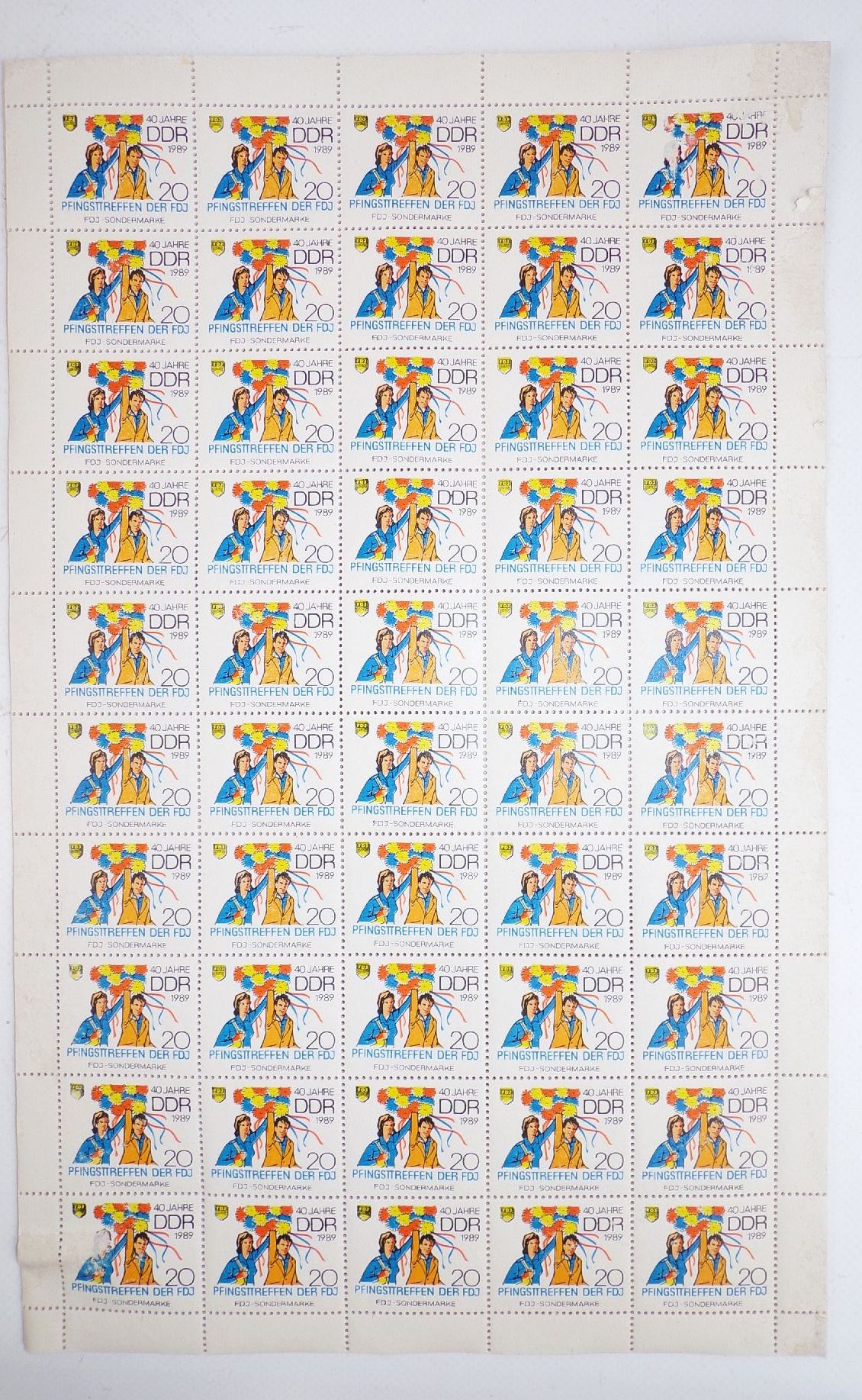 Konvolut FDJ Beitragsmarken Marken Spendenmarken Bögen