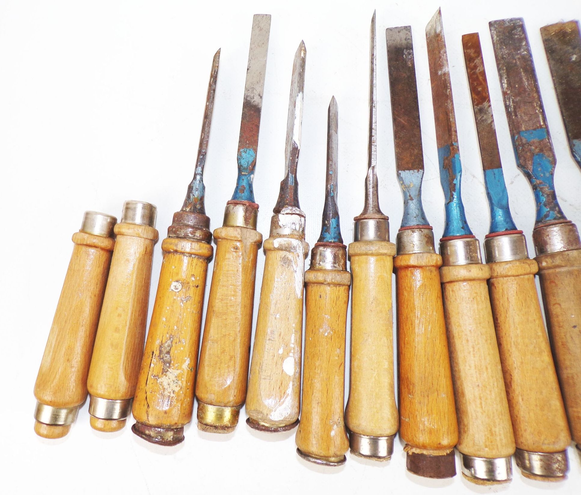 Konvolut alte Stechbeitel Stemmeisen 12 Stück Werkzeug