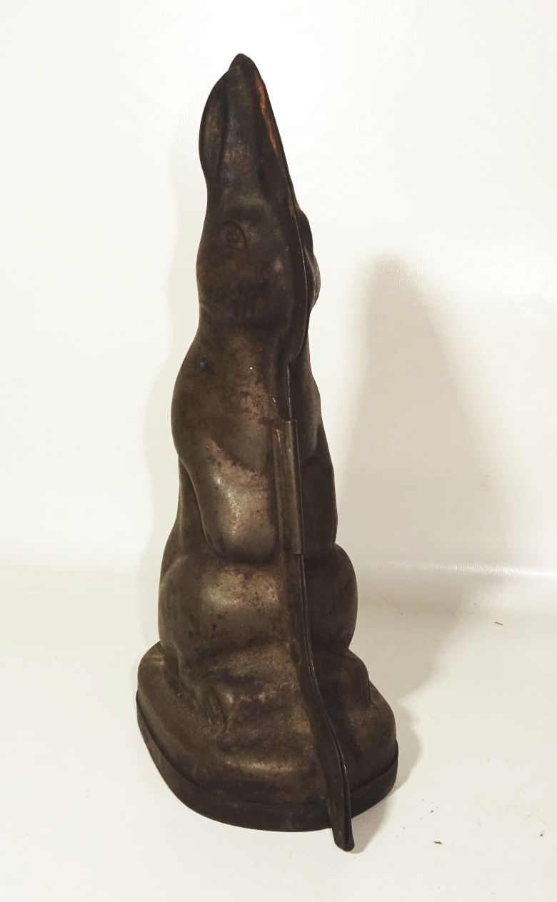 Alte Schokoladenform Osterhase großer Hase Konditor 