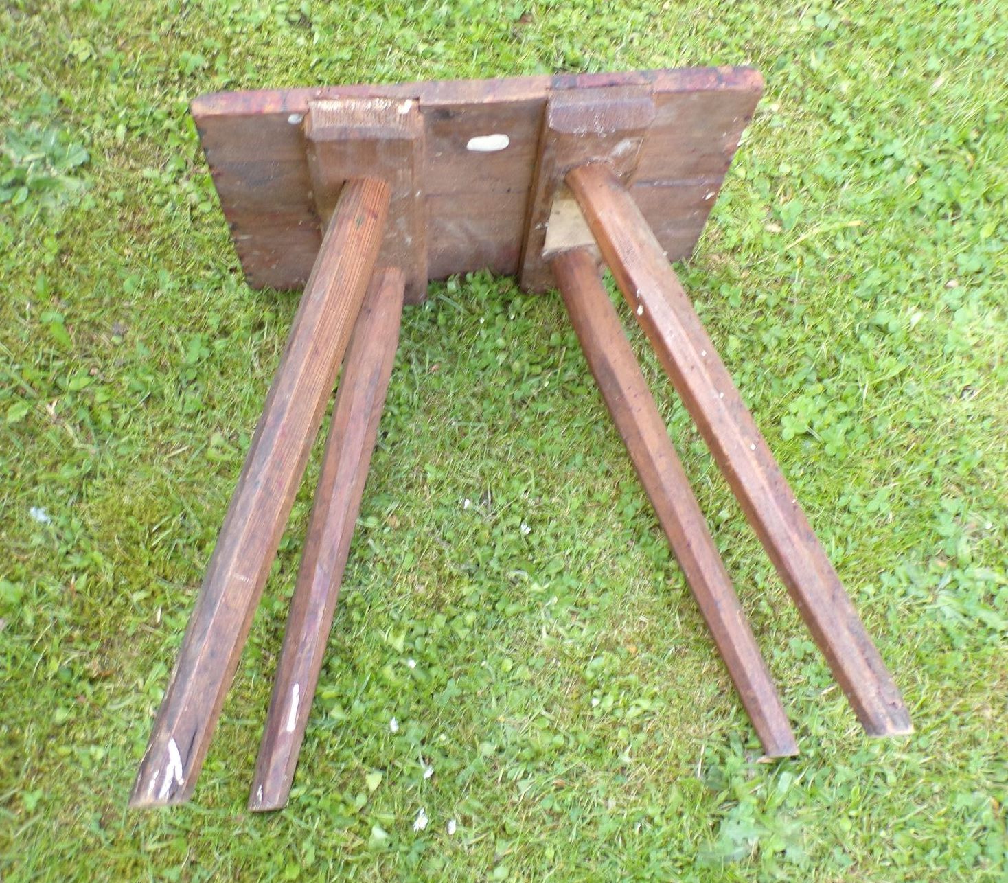 Alter Schemel Hocker Werkstatt true vintage Deko