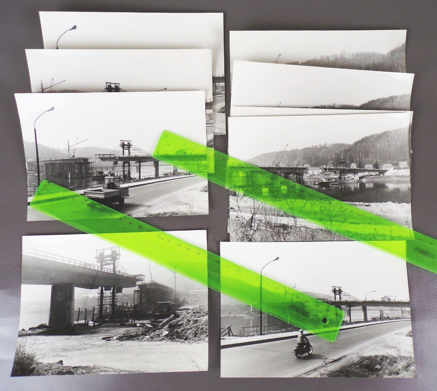 Foto Konvolut Brückenbau Bad Schandau DDR 1977