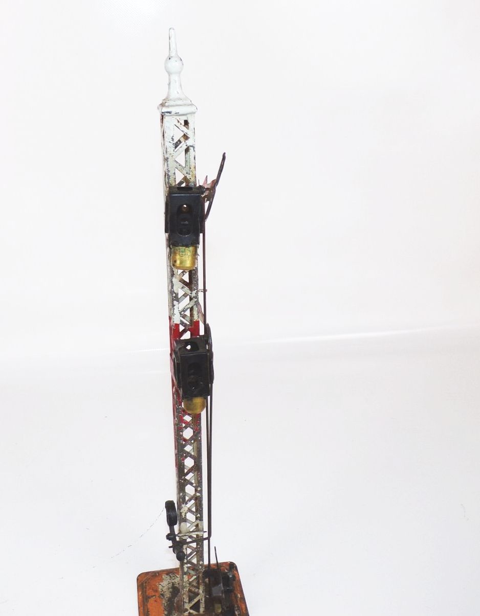 Altes Bing Eisenbahn Signal Spur 1 Blechspielzeug Petroleumlaternen 