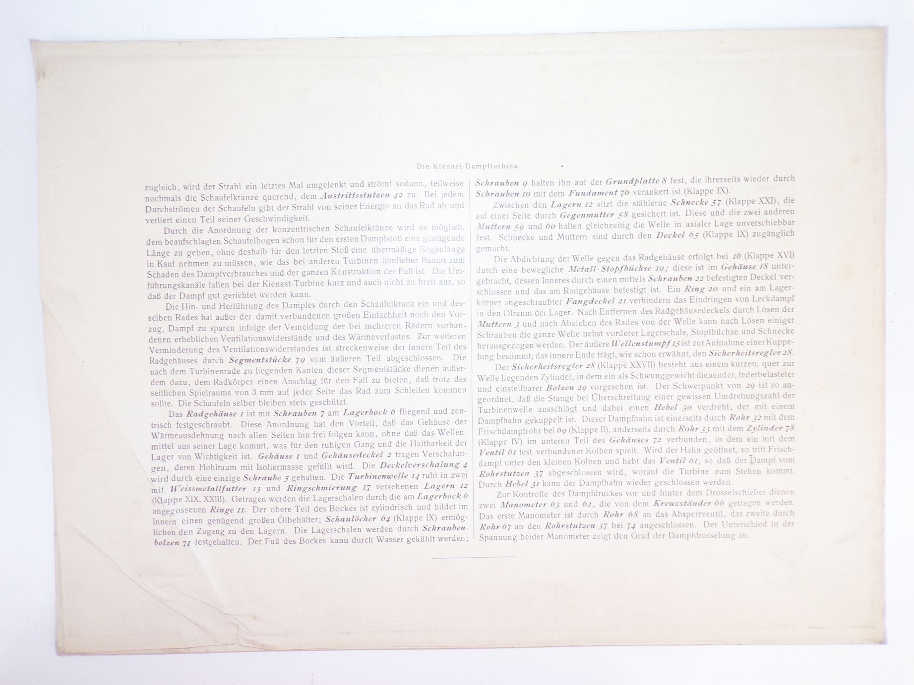 Kienast Dampfturbine Lehrmittel Modell Blücher Moderne Technik um 1910