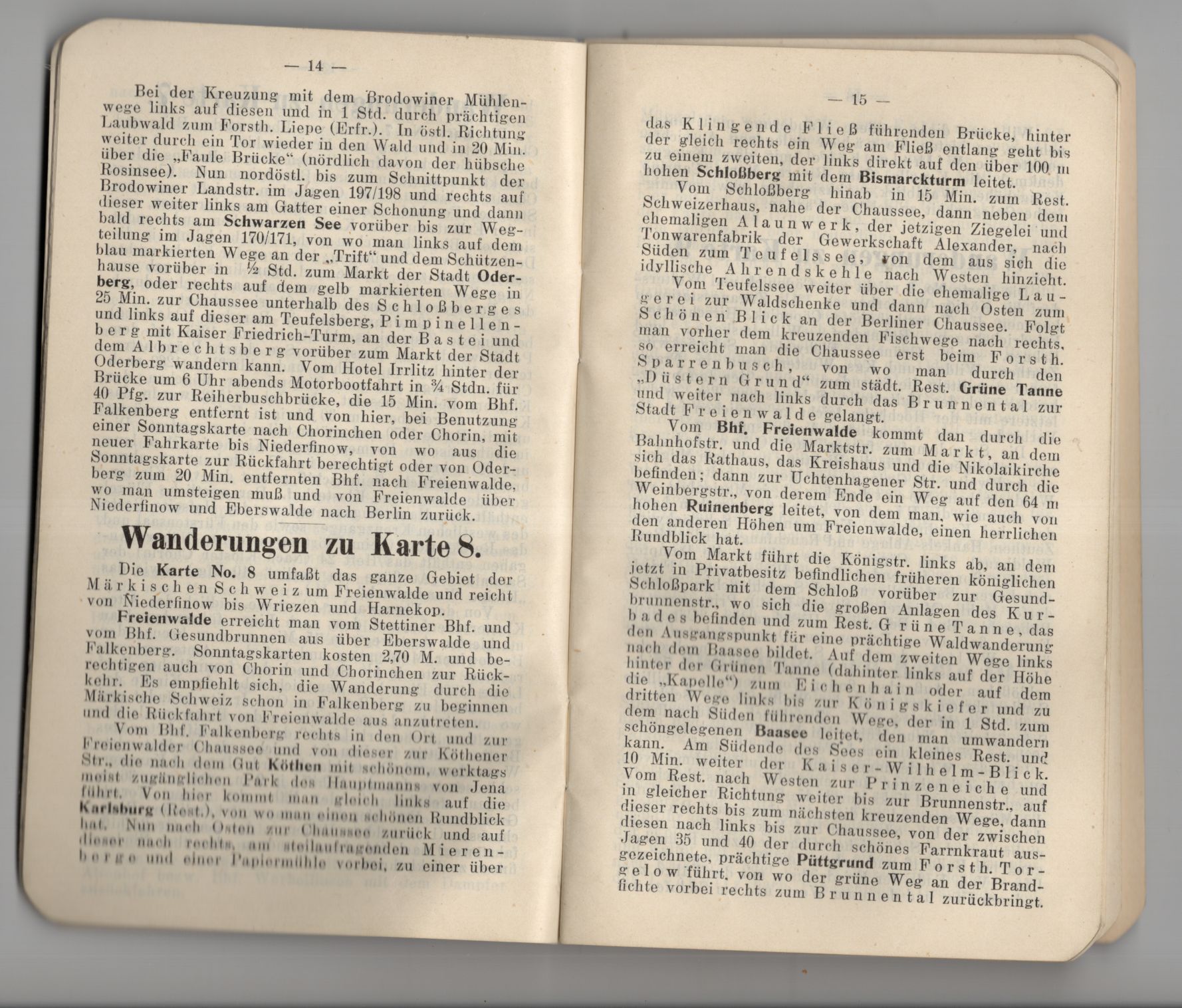 Silva Märkischer Wanderatlas Mark Brandenburg um 1920