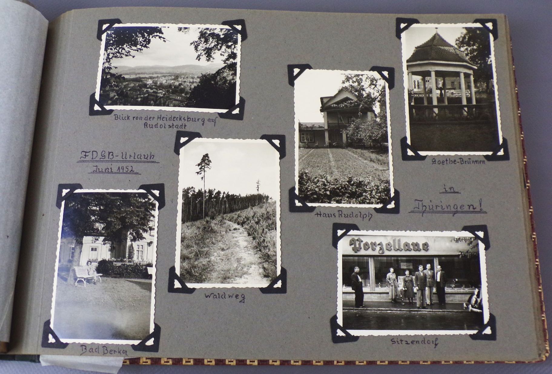 Fotoalbum Reise Urlaub DDR 1950 bis 1953 mit 252 Fotos Fotoalbum Reise Urlaub DDR 1950 bis 1953 mit 252 Fotos