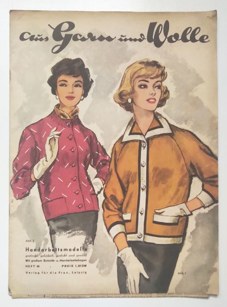 Mode Zeitschrift aus Garn und Wolle Nr 40 mit Schnittmuster