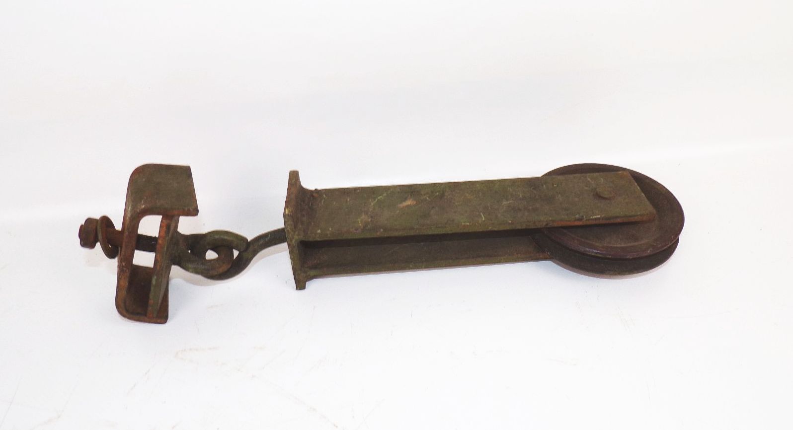 Alte Laufrolle Metall Kunststoff Seilwinde Umlenkrolle Loft Industrie