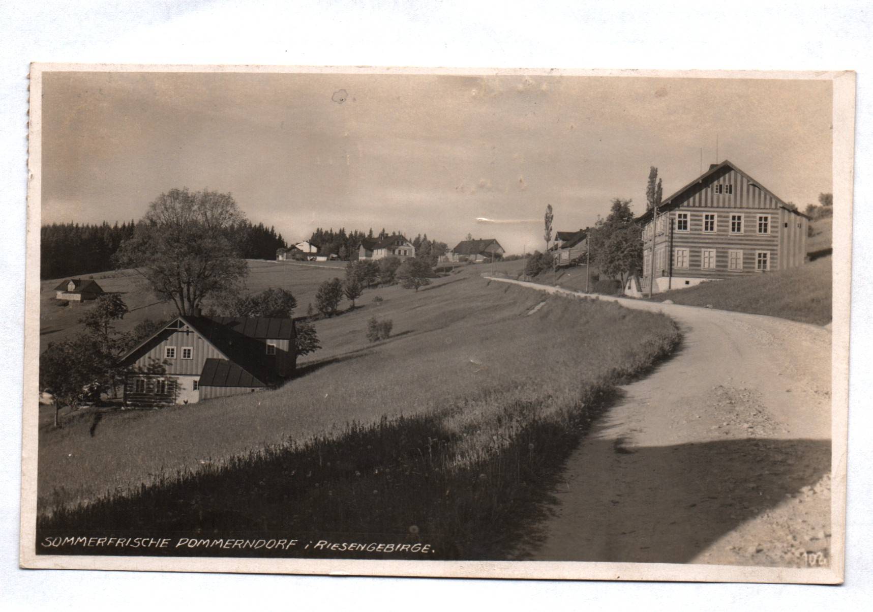 Foto Ak Sommerfrische Pommerndorf Riesengebirge Schlesien