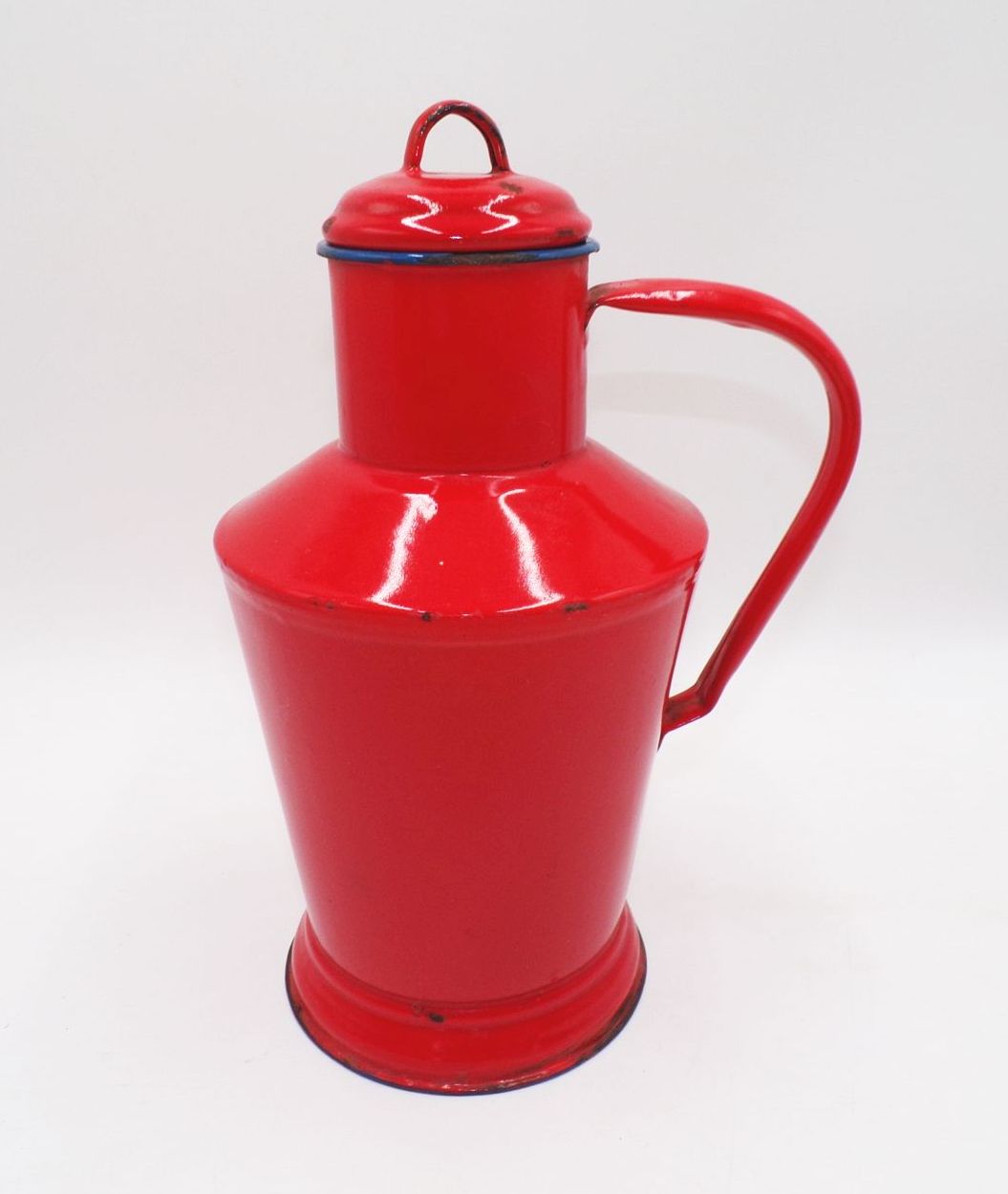 Alter Wasserbehälter Rot Emaille Kanne Behälter email Vintage Gartendeko Alter Wasserbehälter Rot Emaille Kanne Behälter email Vintage Gartendeko