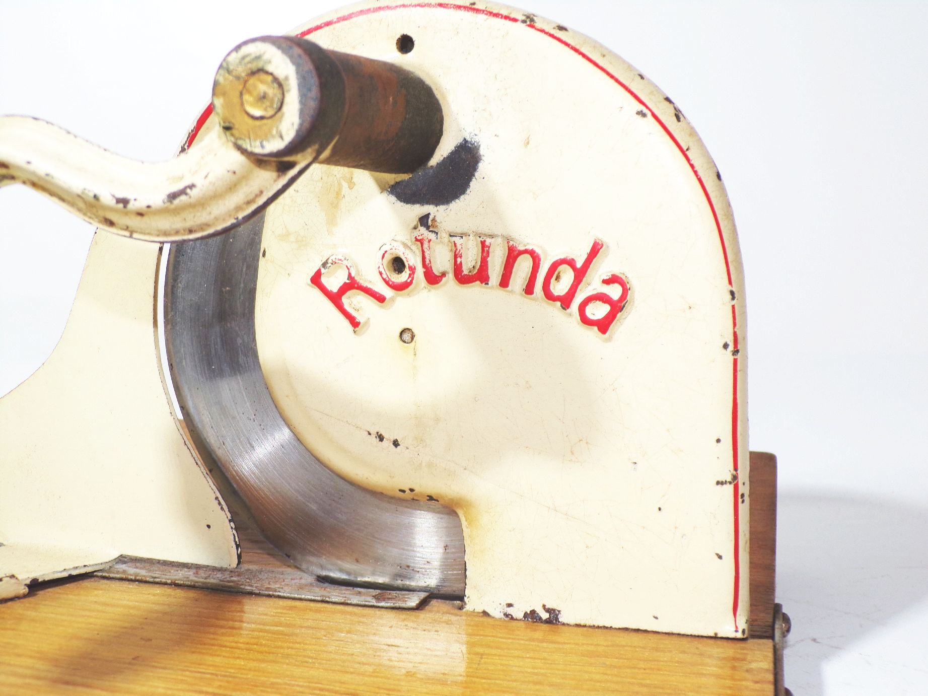 Alte Rotunda Aufschnittmaschine Brotschneidemaschine Deko 