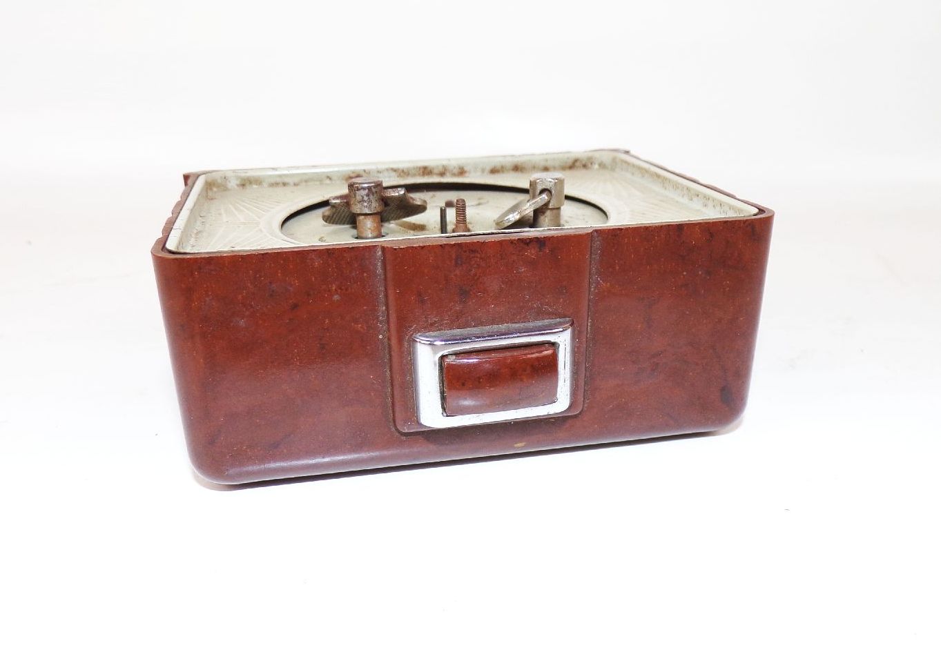 Art Deco Wecker UMF Ruhla Bakelit Deko