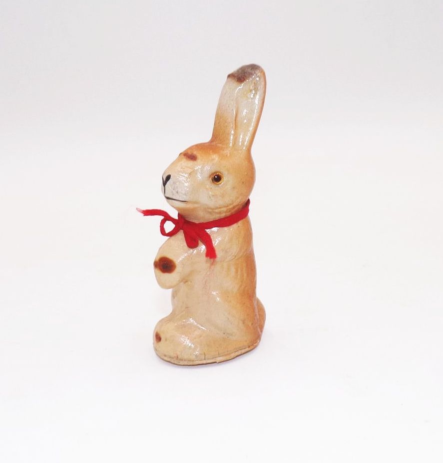 Alter Candy Container Osterhase Füllhase Pappmaschee 