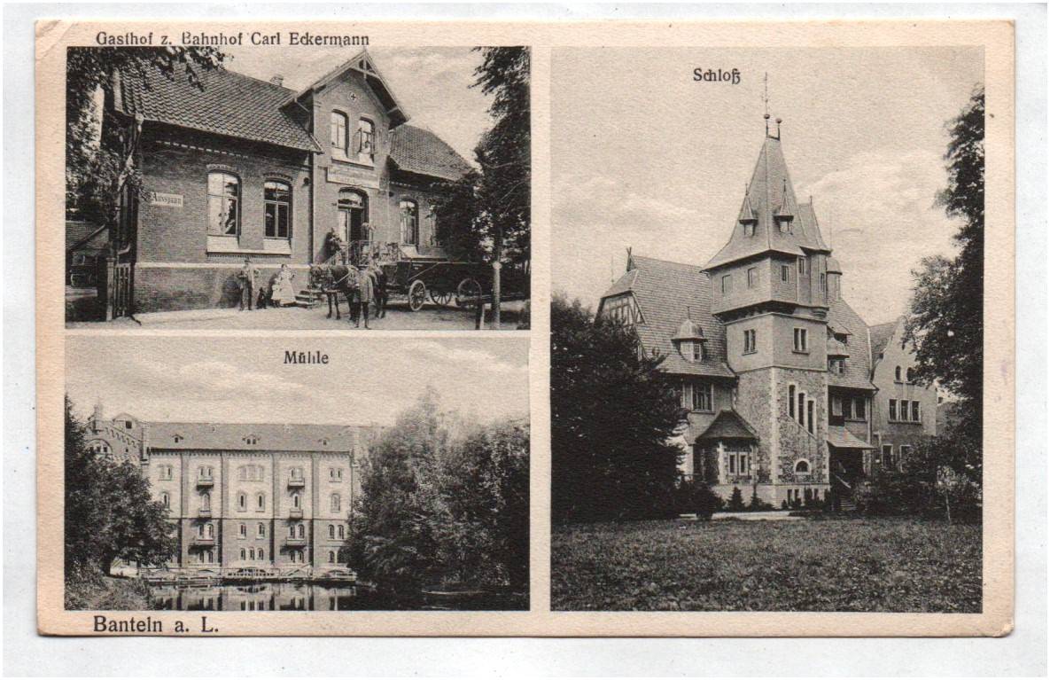 Ak Banteln a L Gronau Gasthof zum Bahnhof 1918