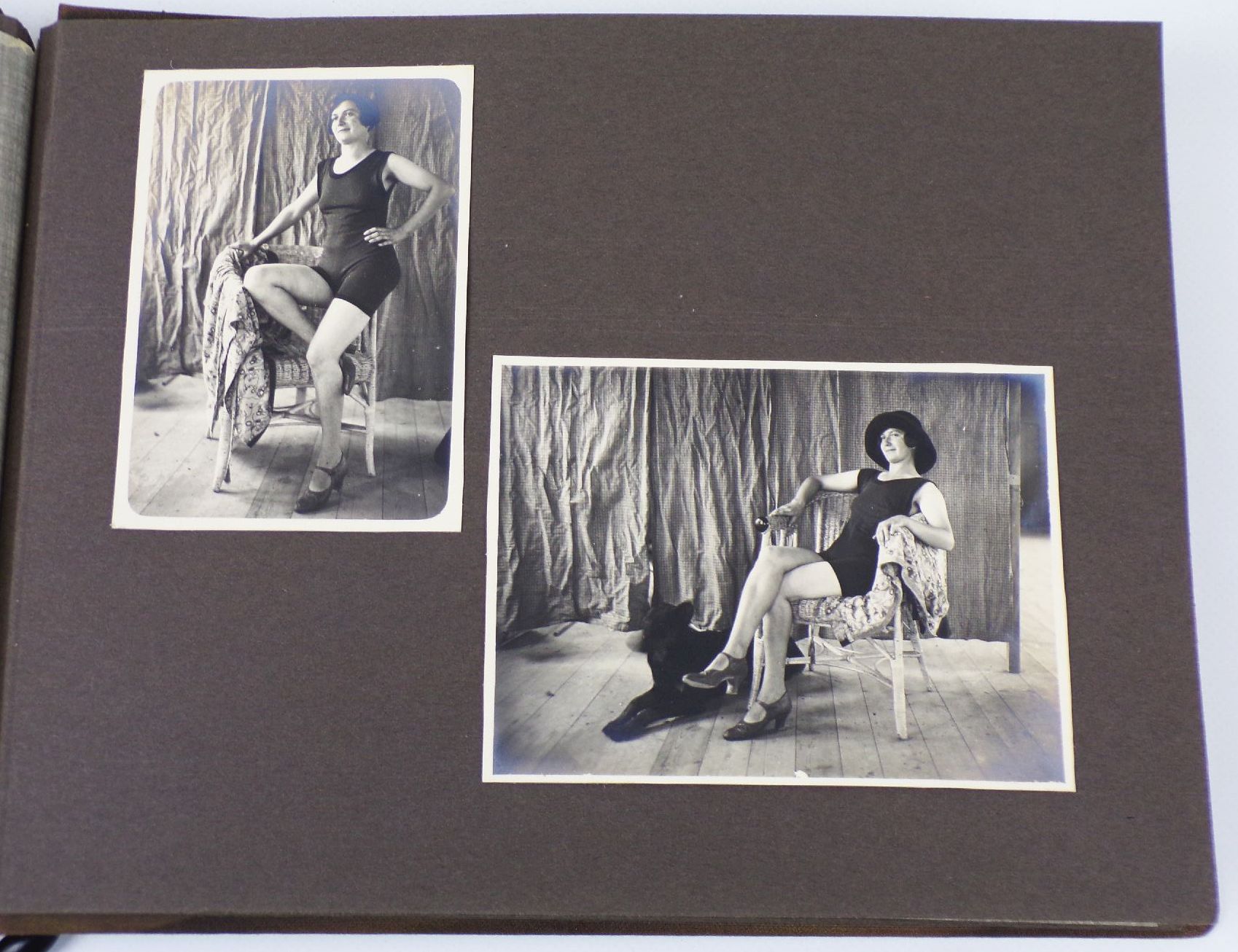 Altes Fotoalbum Bautzen Maler beim malen Löbau Stolpen Schurig Baude Spree 