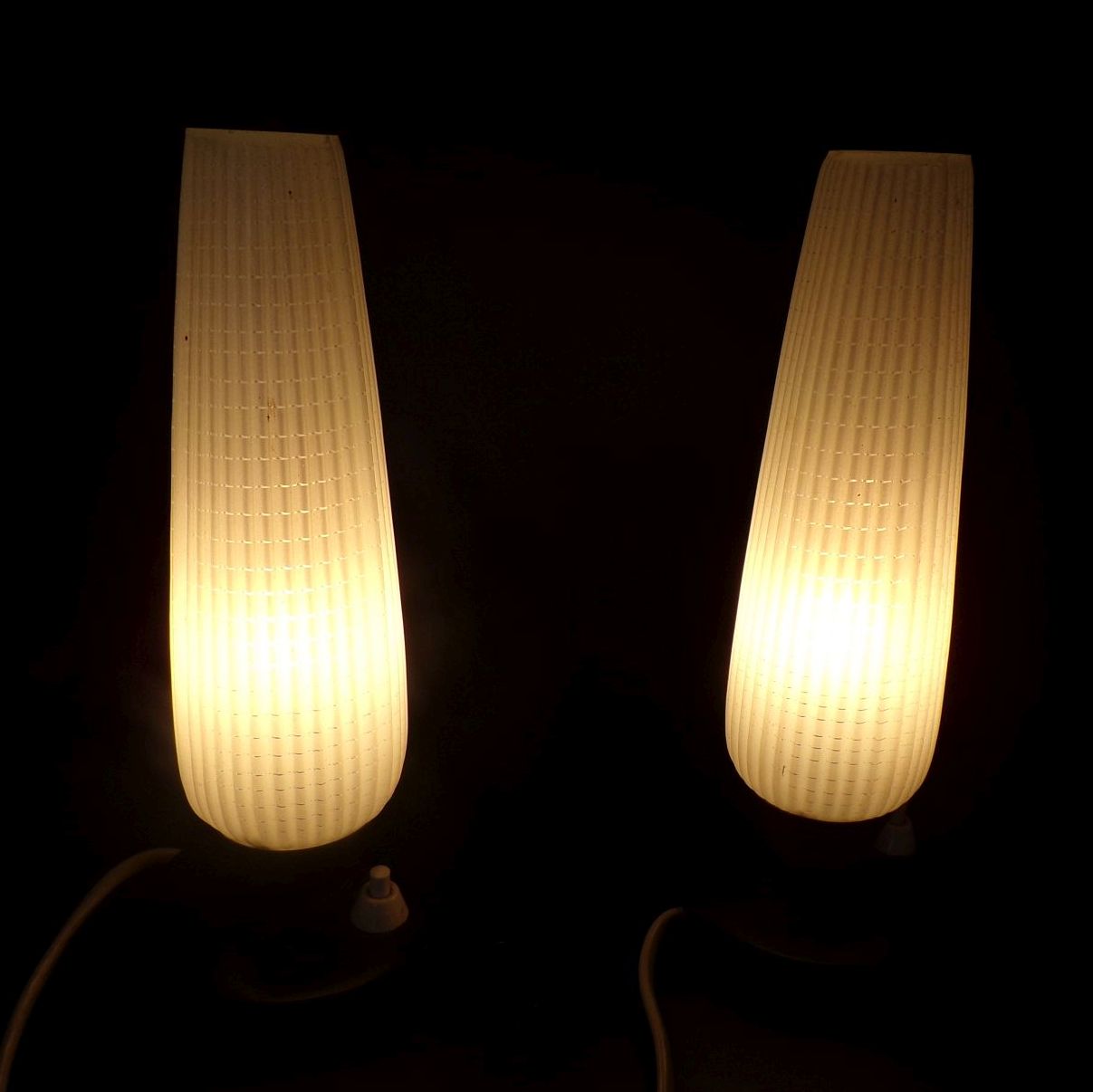 Alte Nachttischlampen Paar Tischleuchte E14 DDR Retro Look
