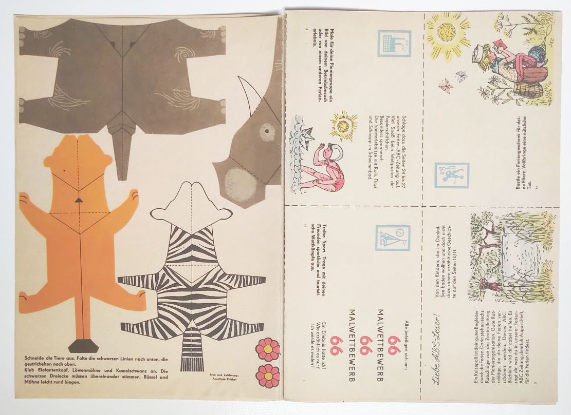 Die ABC Zeitung 1965 Nr 66 Kinder Zeitschrift mit Beilage Die ABC Zeitung 1965 Nr 66 Kinder Zeitschrift mit Beilage