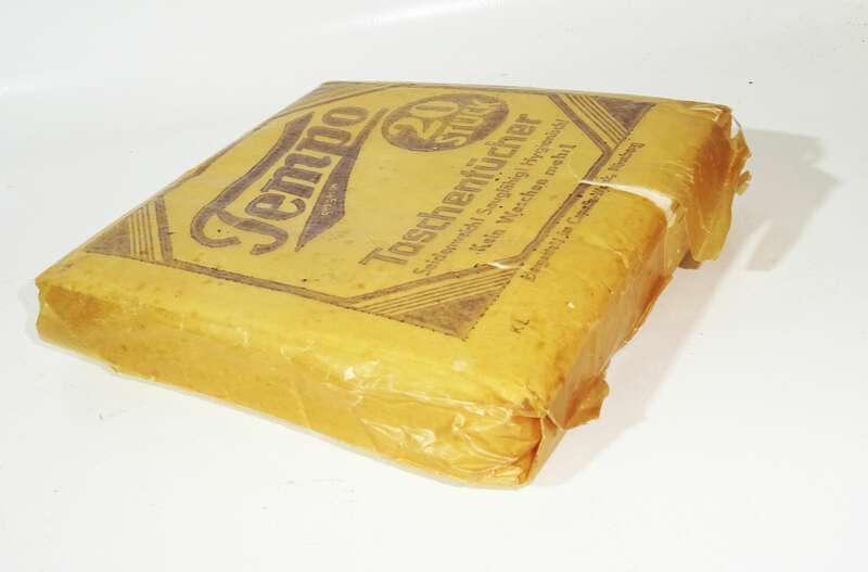 Alte Tempo Taschentücher Packung 1940er 1950er Reklame Ungeöffnet