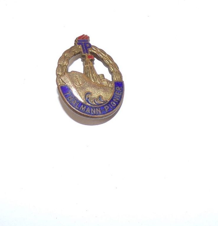 Emailliertes DDR Abzeichen Thälmann Pionier JP 